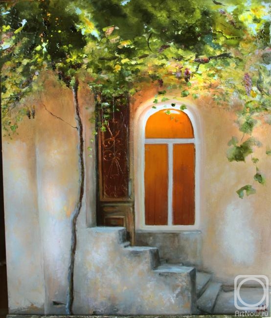 Amelkova Ninel. Porch with grapes