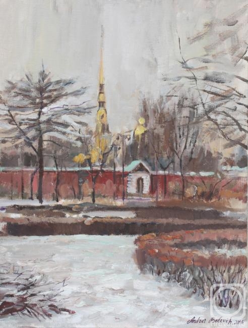 Belevich Andrei. View At The Petropavlovka From The Troitsky Square
