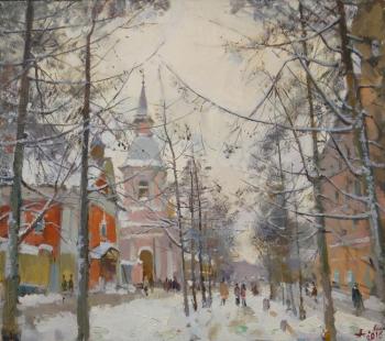 Outside the Sixth Line of Vasilyevsky Island. Winter (Andrew S Cathedral). Lukash Anatoliy
