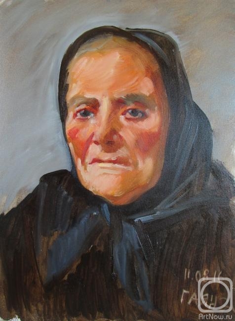 Dobrovolskaya Gayane. Grandmother Lyubinka, from nature