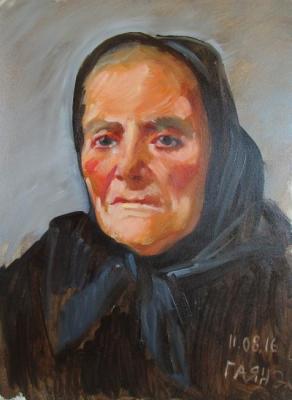 Grandmother Lyubinka, from nature. Dobrovolskaya Gayane