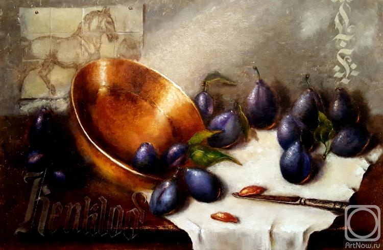 Boichenko Elena. The gothic naturmorte with plums