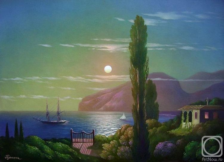 Kulagin Oleg. A lunar night in the Crimea