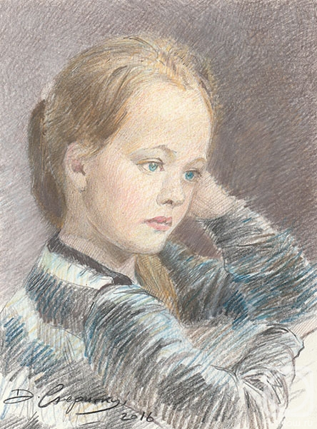 Chepurnoi Dimitrij. Portrait of a Girl