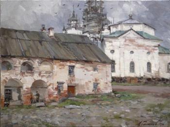 The Solovetsky monastery. The view of the Cathedral of St. Philip from the Southern courtyard