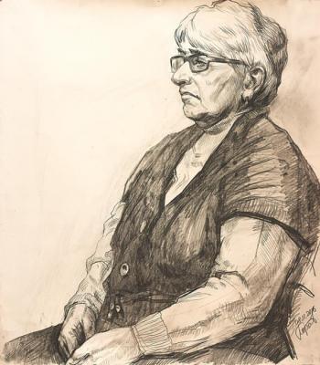 Portrait of an Elderly Woman. Korhov Yuriy