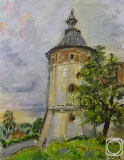 Kashina Eugeniya. The Guard tower of Kremlin in Zaraysk town