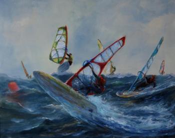 Windsurfing. Dance With a Wind (Splash Dance). Solovev Alexey