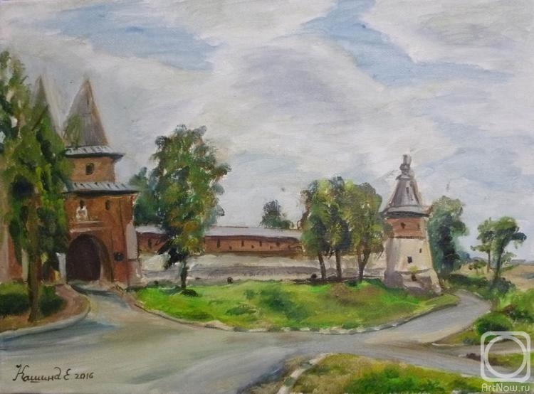 Kashina Eugeniya. View of the Kremlin of Zaraisk