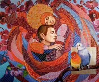 Where love lives (purple). Series "Colors of the rainbow". Mishchenko-Sapsay Svetlana