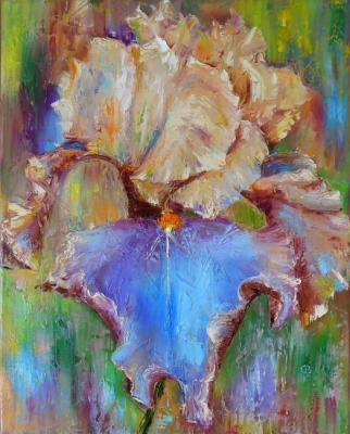    blue iris. Razumova Svetlana