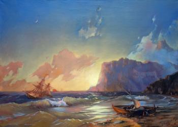 Sea. Koktebel (a copy of Aivazovsky). Nikulin Ilya