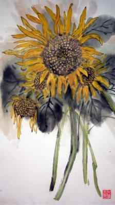 Sunflowers. Summer. Mishukov Nikolay