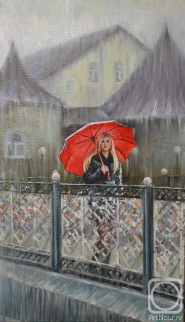Bakaeva Yulia. Girl with an umbrella