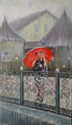 Girl with an umbrella. Bakaeva Yulia
