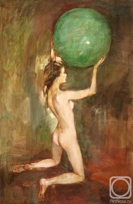 Vyrvich Valentin. Girl with a ball