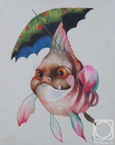 Barkov Vladimir. The Fish with umbrella