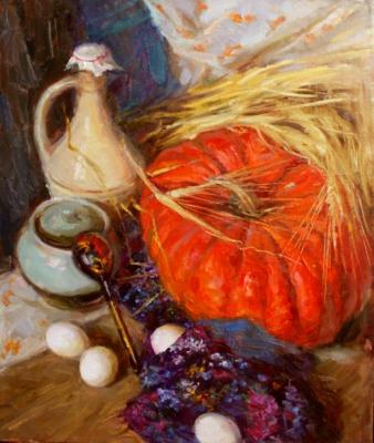 Still life with a big pumpkin. Rybina-Egorova Alena