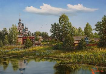 Church above the river, silence, rest. Lysov Yuriy