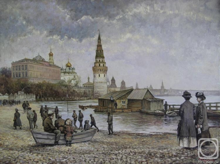 Soldatenko Andrey. Spring on the Moscow River