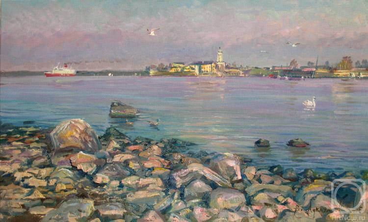 Loukianov Victor. Summer evening at the seaside