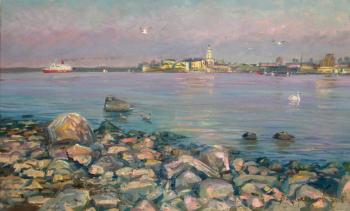 Summer evening at the seaside. Loukianov Victor