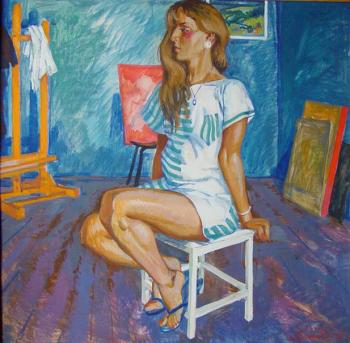In the studio (Painting In The Studio). Krasavin Alexey
