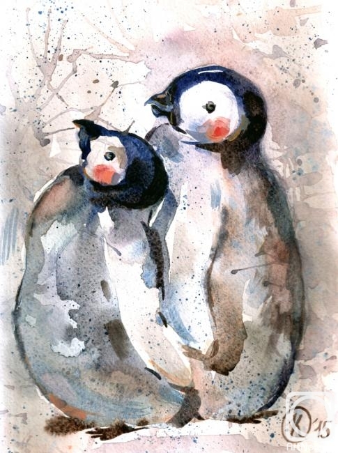 Parfenova Ekaterina. Babies Penguin