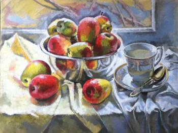 Apples on windowsill. Balaeva Tatiana