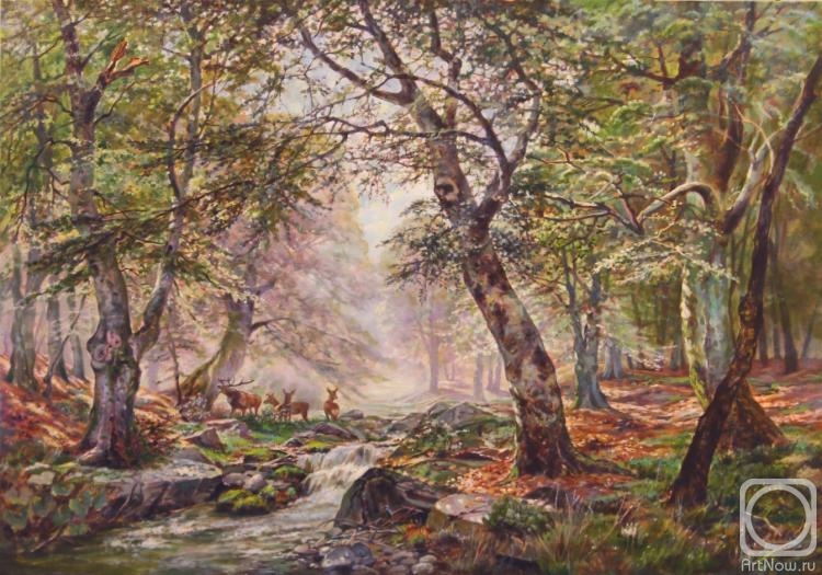 Bezridnyy Aleksey. Landscape with deer
