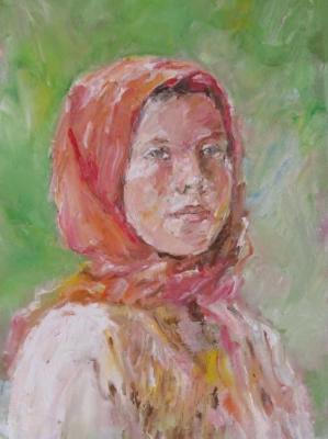 Girl in a headscarf