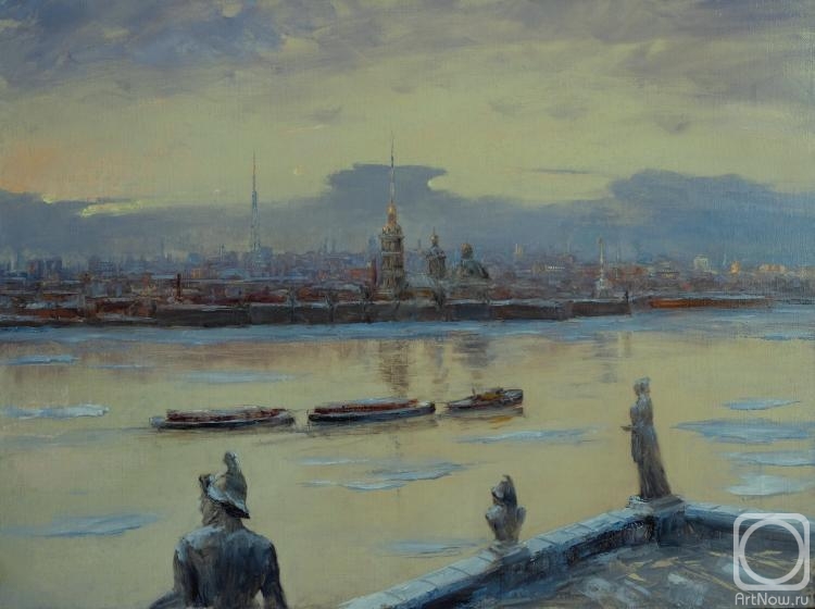 Solovev Alexey. Magnificent Panoram of River Neva