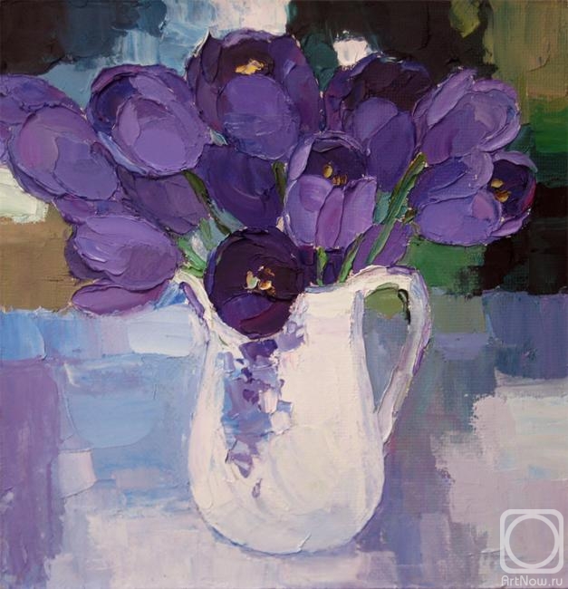 .  . Purple blue tulips