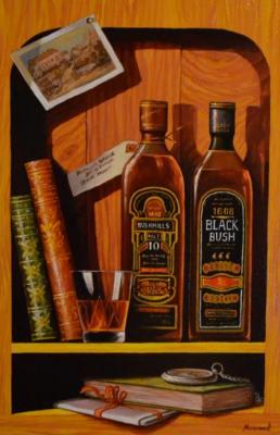 Still life with whiskey