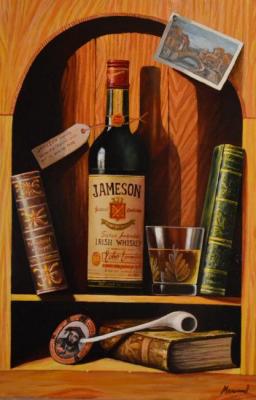 Still life with whiskey. Melnikov Alexander