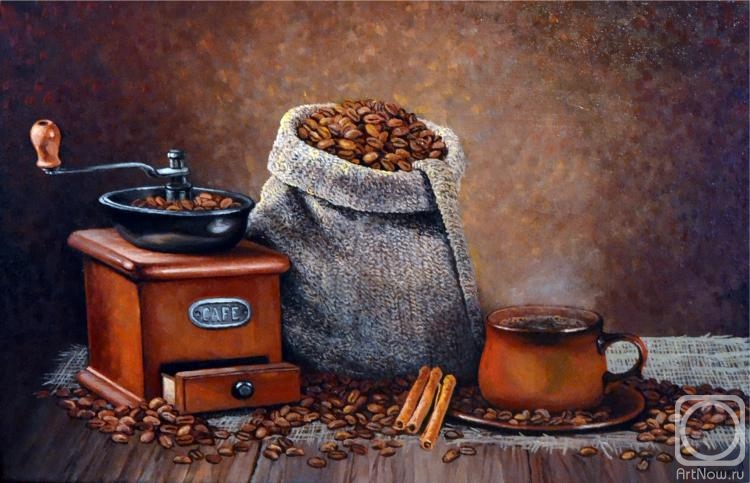 Melnikov Alexander. Still life with coffee