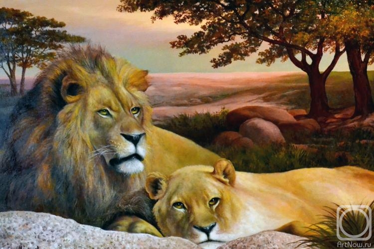 Melnikov Alexander. Lion and lioness