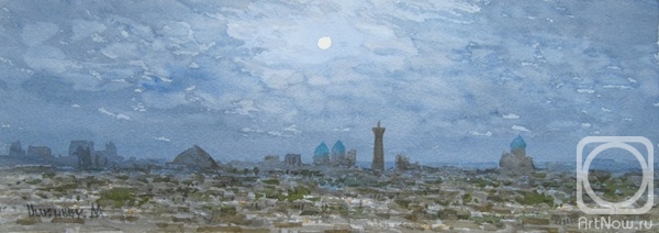 Mukhamedov Ulugbek. Night Bukhara