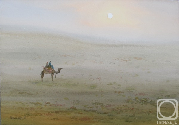 Mukhamedov Ulugbek. Morning in the desert