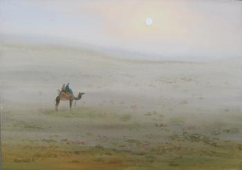 Morning in the desert. Mukhamedov Ulugbek