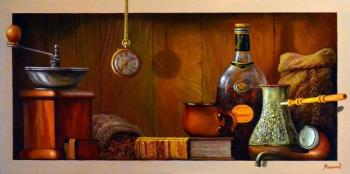 Still life with cognac. Melnikov Alexander
