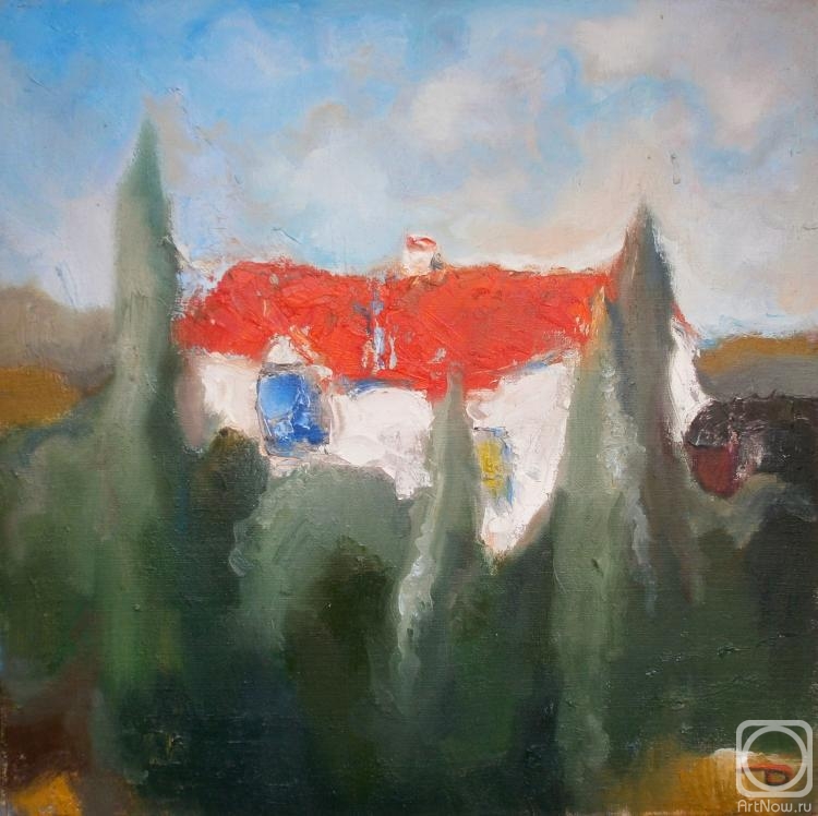 Dymant Anatoliy. House in cypresses