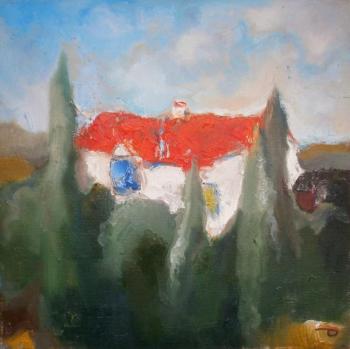 House in cypresses. Dymant Anatoliy