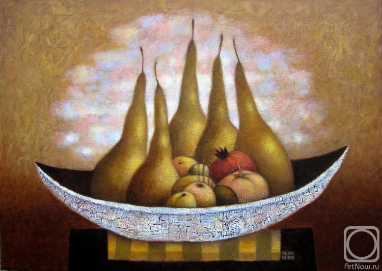 Olenberg Vladimir. Pears in a white vase
