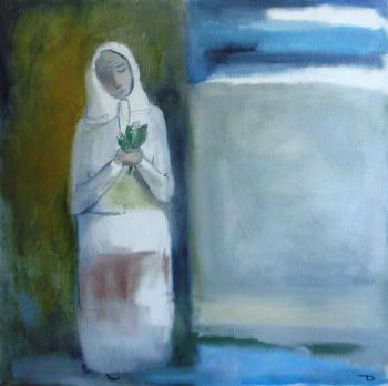 Grandmother who is sold lilies