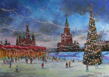 Skating rink on the Red Square (). Kruglova Svetlana