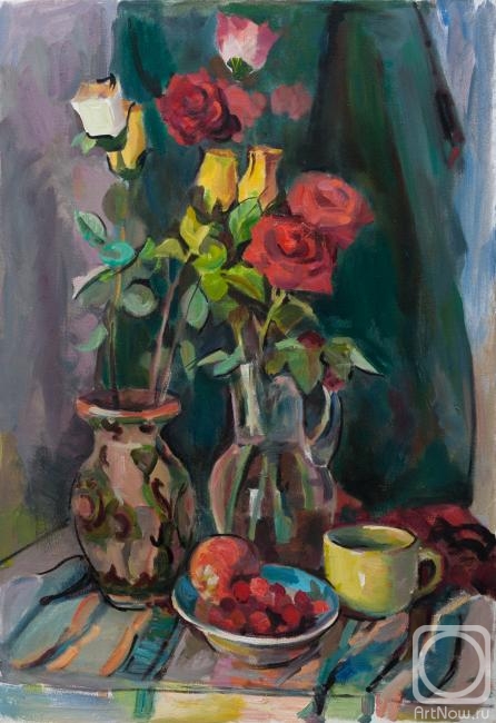 Grishchenko Ivan. Still life with roses