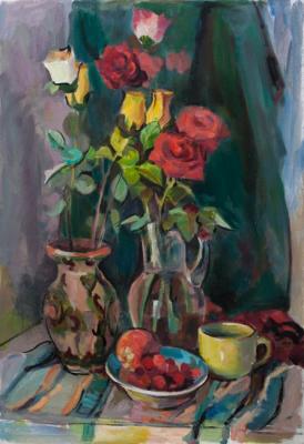 Still life with roses (Decorative Roses). Grishchenko Ivan