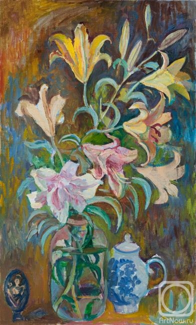 Grishchenko Varvara. Bouquet of lilies