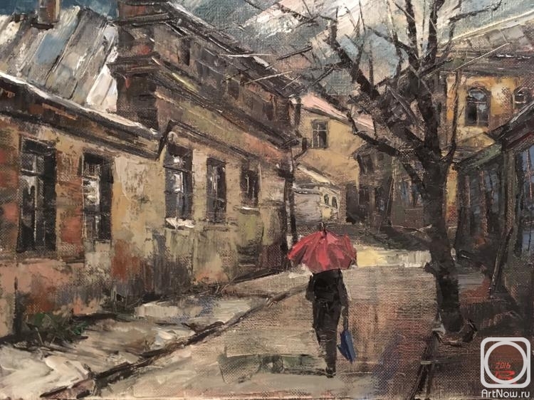 Rakcheev Vladimir. Under the red umbrella